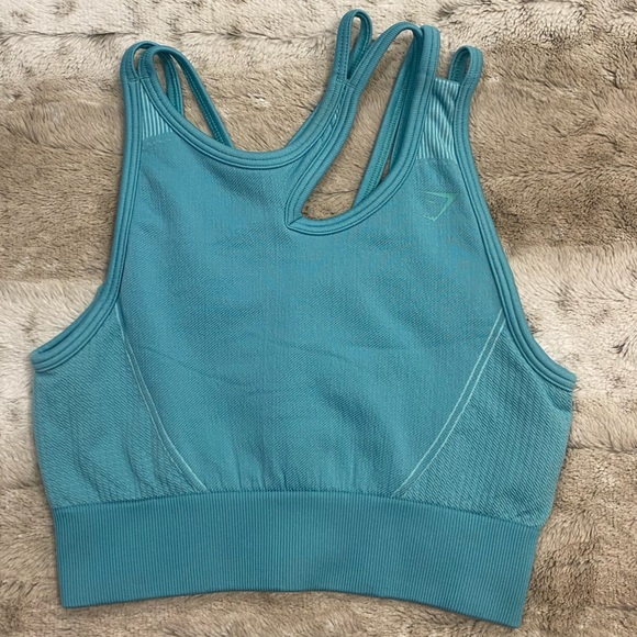 Gymshark Other - Gymshark Ultra Seamless turquoise Sports Bra